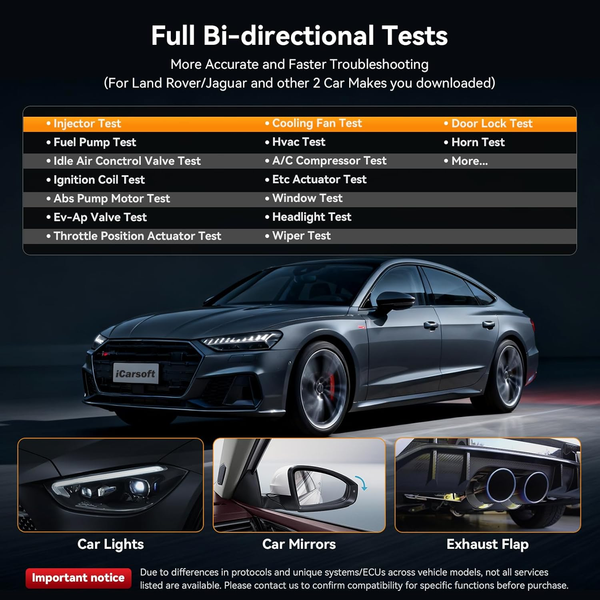 iCarsoft VAWS V4.0 VAG Group OBD2 Diagnostic Scanner ECU Coding Bidirectional Control