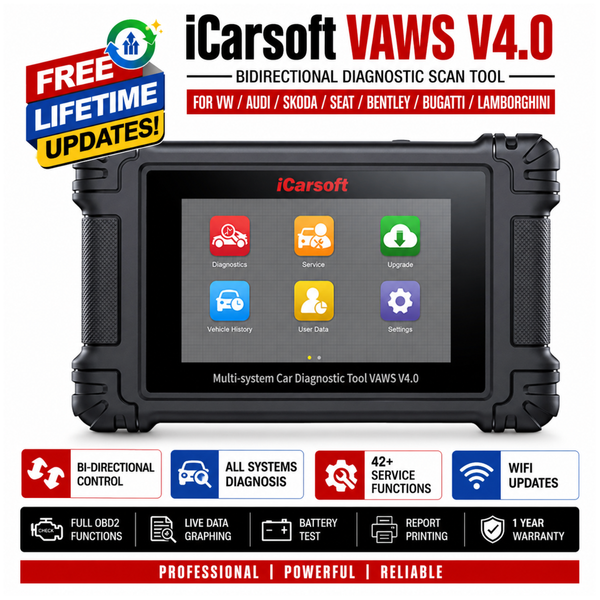 iCarsoft VAWS V4.0 VAG Group OBD2 Diagnostic Scanner ECU Coding Bidirectional Control