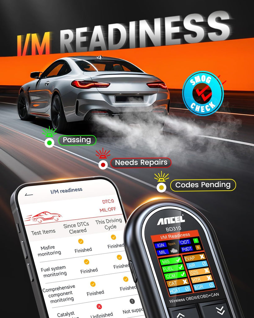 Ancel BD310 OBD2 Auto OBD Scan Tool Digital Gauge & Car Trip Computer For iPHONE