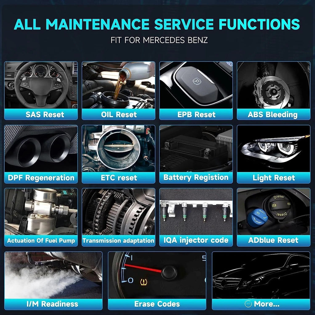 ANCEL BZ700 OBD2 Scanner for Mercedes Benz Full System ABS SRS EPB Diagnostic