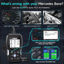 Load image into Gallery viewer, ANCEL BZ700 OBD2 Scanner for Mercedes Benz Full System ABS SRS EPB Diagnostic