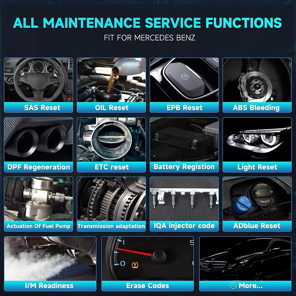 ANCEL BZ700 OBD2 Scanner for Mercedes Benz Full System ABS SRS EPB Diagnostic
