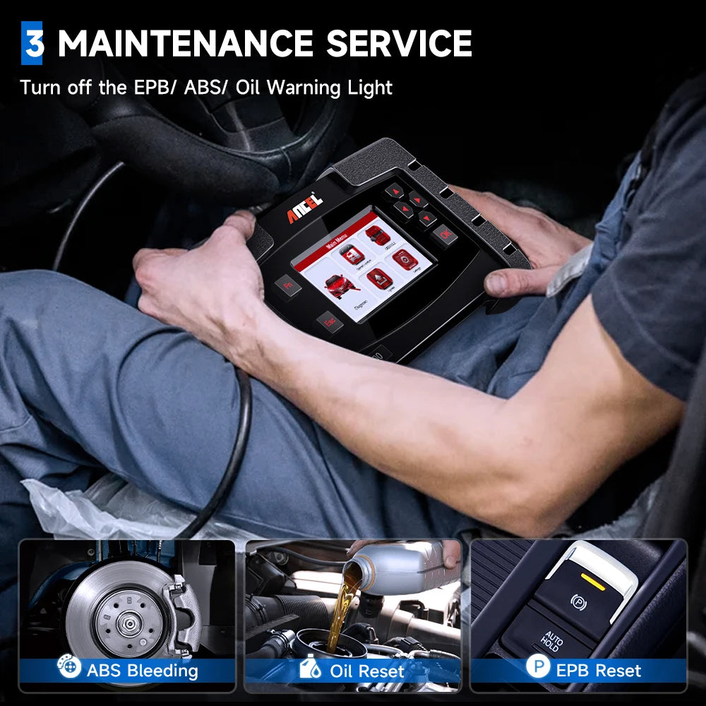 ANCEL FX5000 OBD2 Scanner All System Diagnostic Tool with ABS Bleeding EPB Oil Reset