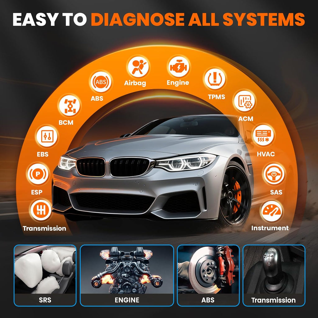 ANCEL FX6100 OBD2 Scanner All System Bidirectional Tool 15 Reset DPF EPB SAS