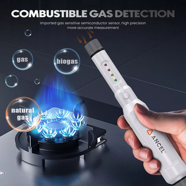 ANCEL GD100 Combustible Gas Leak Detector Pen Alarm 50–10000ppm Methane Tester