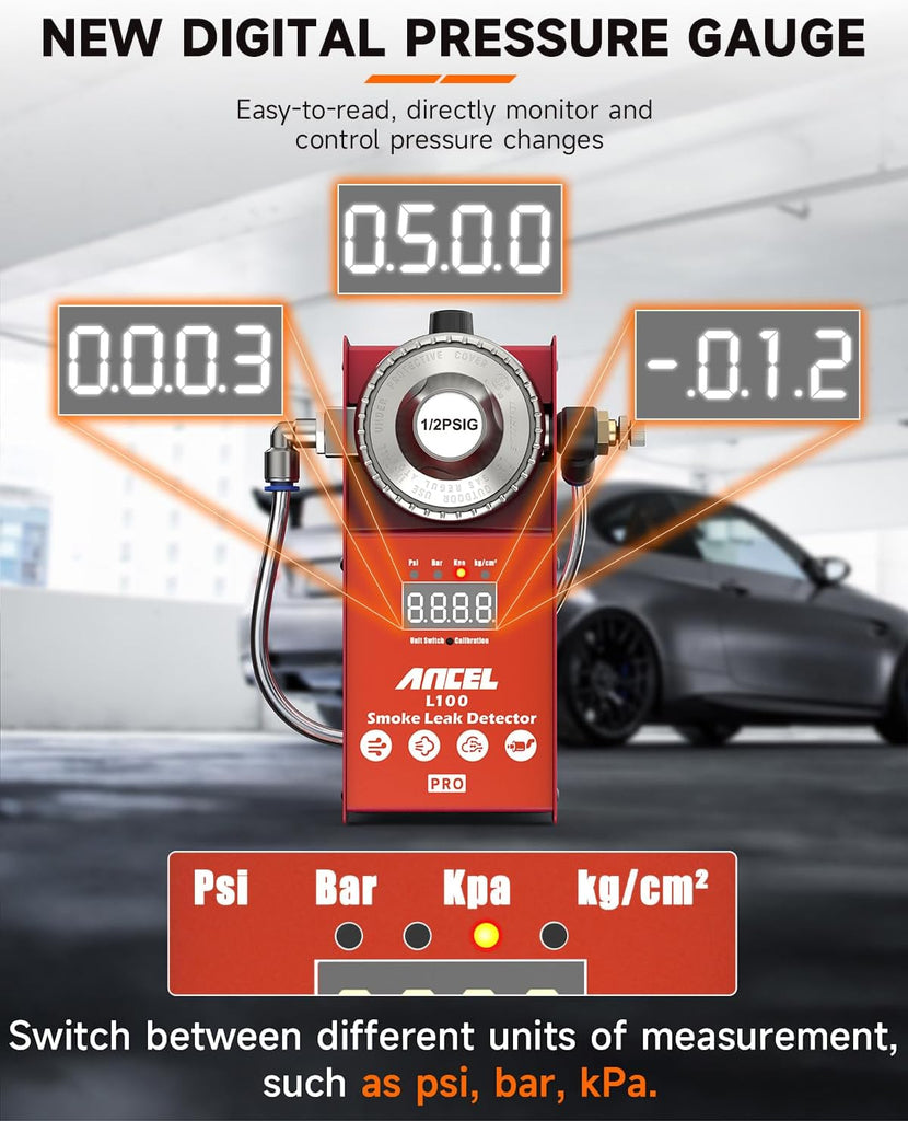 Ancel L100 Pro Automotive Smoke Leak Detector EVAP Fuel Vacuum Test Machine