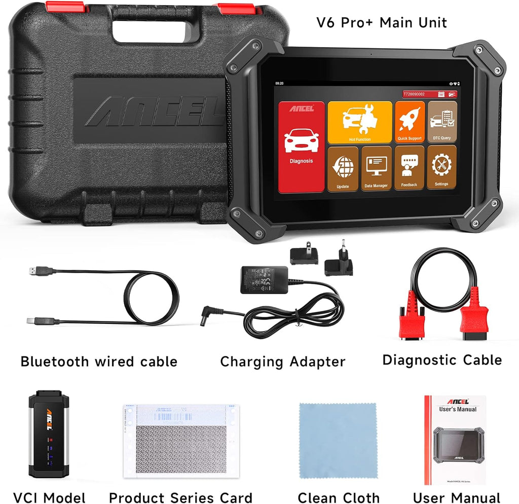 ANCEL V6 PRO OBD2 Automotive Scanner IMMO All System Scan Car Diagnostic Tool