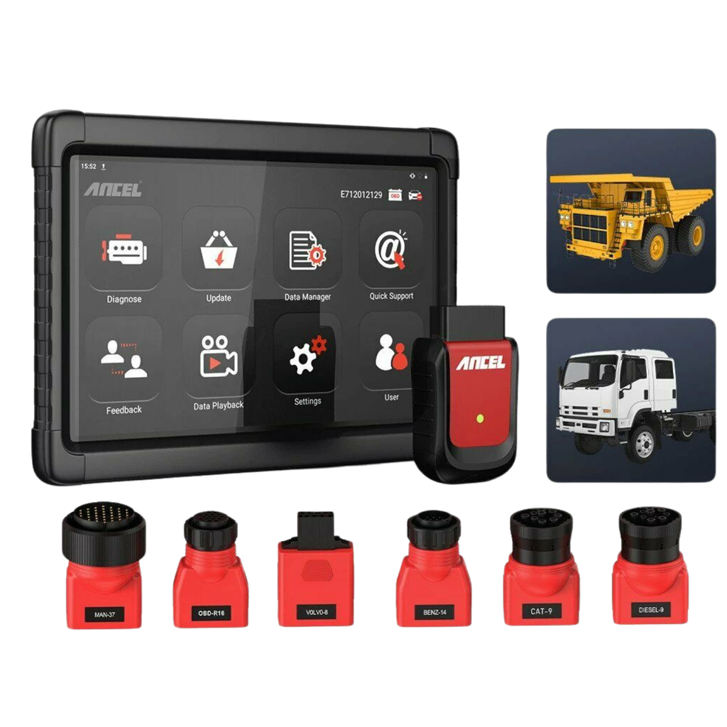 ANCEL X6 HD 24V System Diagnostic Scanner DPF Oil ECU Reset PRV Truck Diagnostic