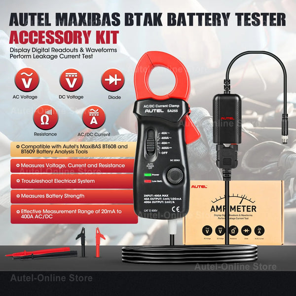 Autel BTAK 400A Clamp Battery Tester Multimeter for BT608/BT609 Vehicles