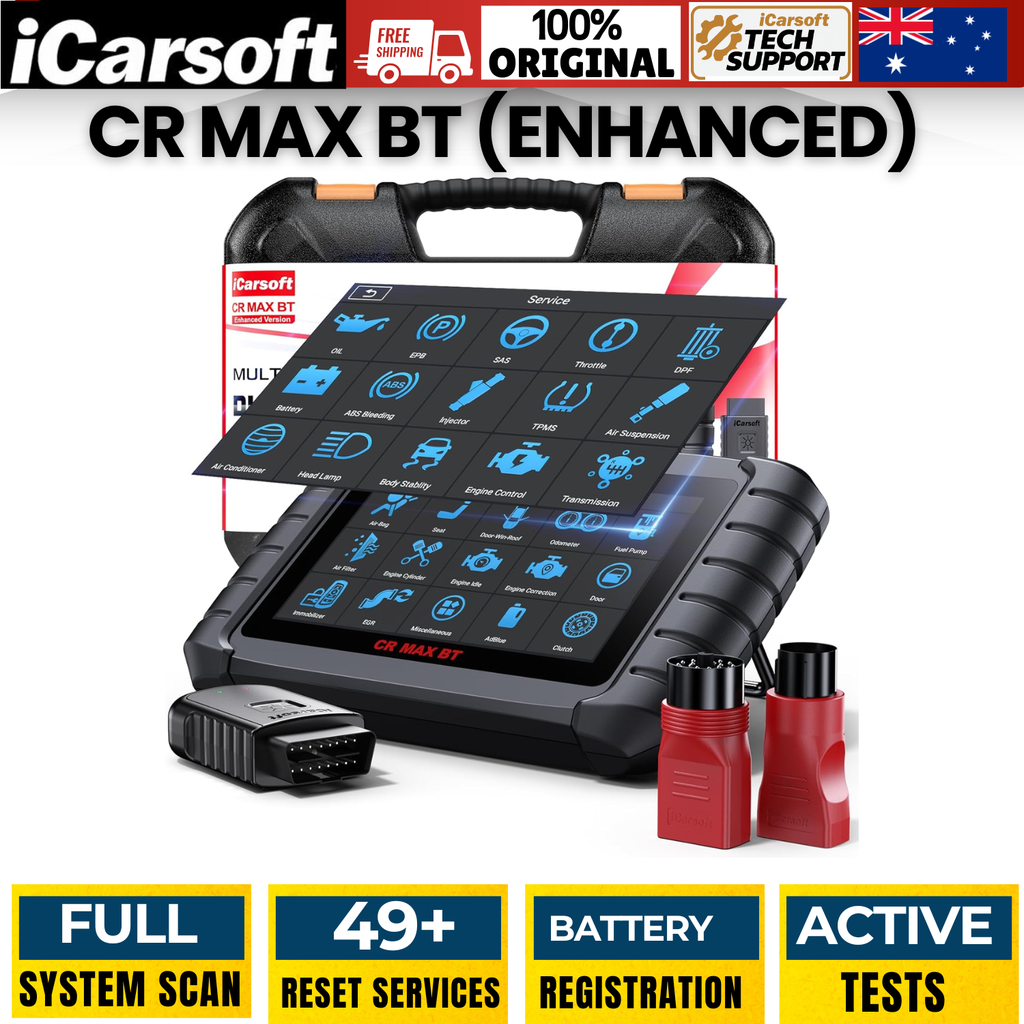 iCarsoft CR MAX BT Wireless Multi-Brand Full System Scanner 40 Functions Resets