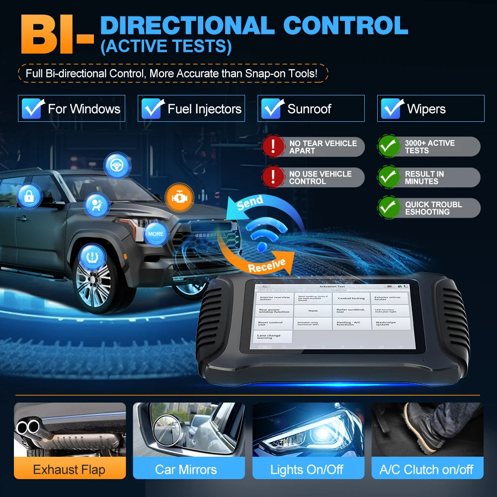XTOOL IP900S OBD2 Scanner ECU Coding IMMO Automatic Car Code Reader FCA AutoAuth