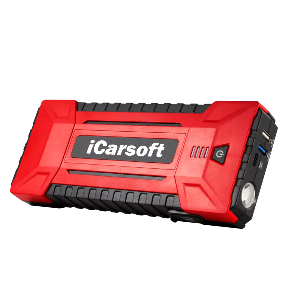 iCarsoft JS V20 12V Car Jump Starter 2000A Power Bank LED Light USB-C Charger