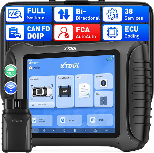 XTOOL IP900BT Auto Bidirectional Diagnostic Scanner ECU Coding Key Programming