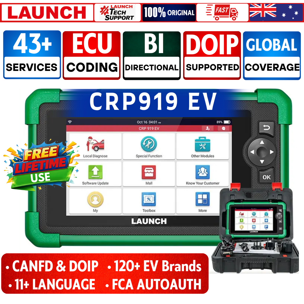 2026 LAUNCH X431 CRP919EV Full System OBD2 Scanner ECU Coding Active Tests