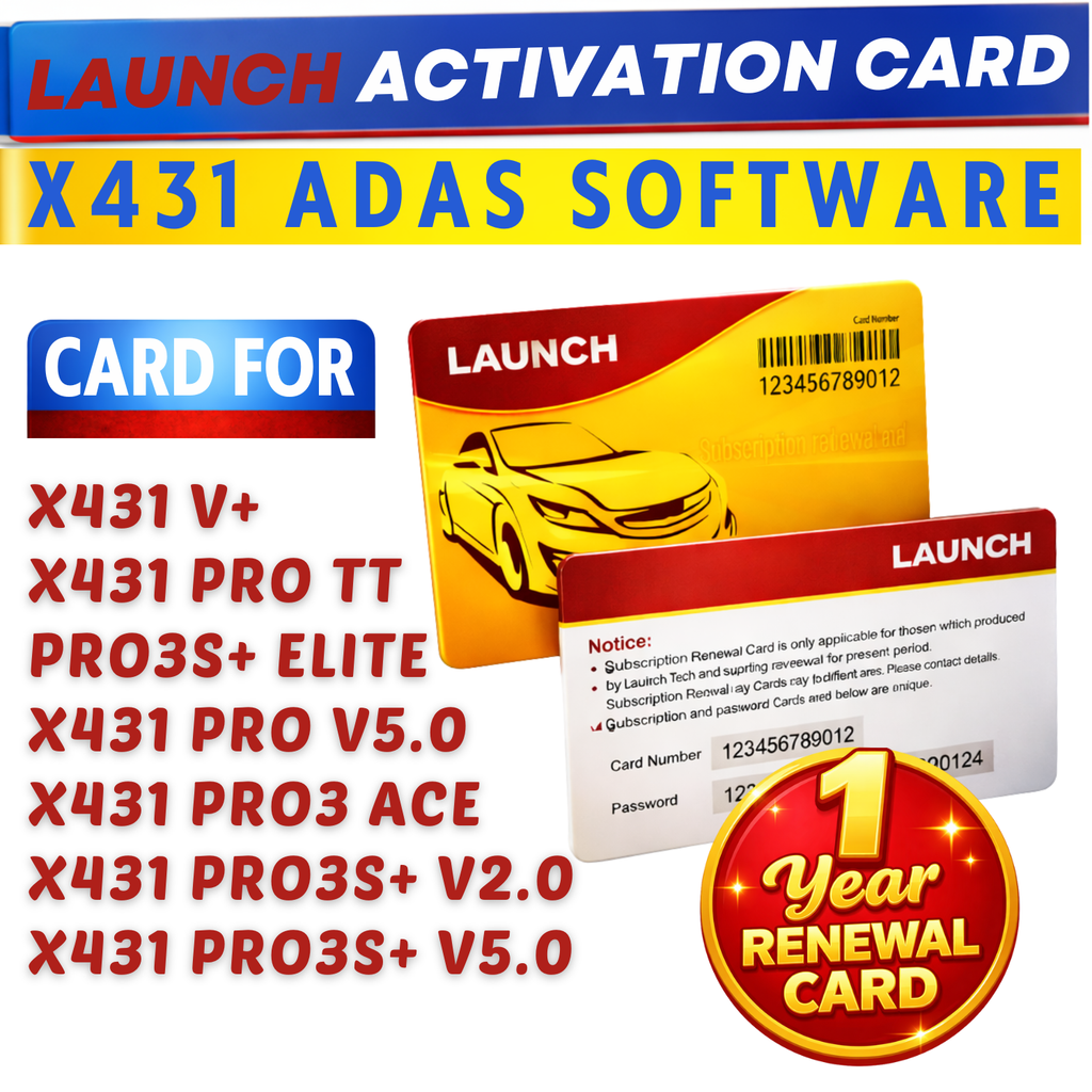 LAUNCH X431 ADAS Calibration Software 1Year Activation Pin Card Unlimited Update