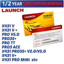 Load image into Gallery viewer, LAUNCH X431 1 Year or 2Year Software Activation Subscription X431 Wide Series