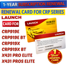 Load image into Gallery viewer, LAUNCH Official 1 Year Renewal Card for CRP919E CRP919X CRP919E BT CRP919X BT