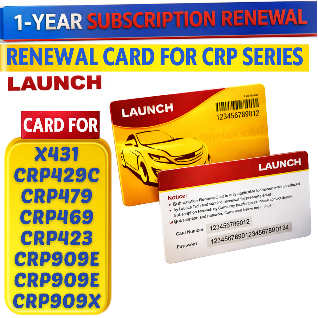 LAUNCH CRP Series 1 Year Software Renewal Card for CRP429C CRP469 CRP479 CRP909X