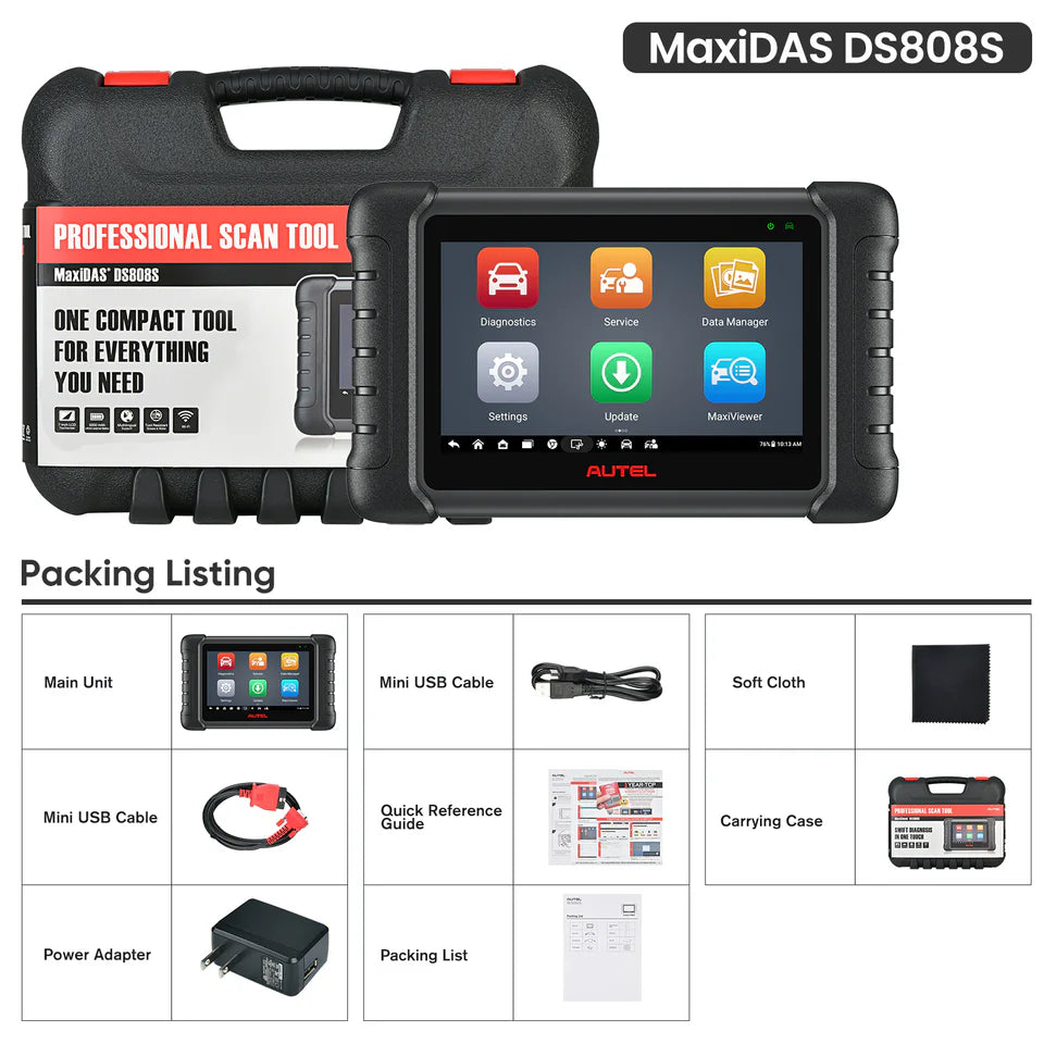 AUTEL MaxiDAS DS808 ALL SYSTEMS Auto OBDII Diagnostic Scanner Tool DS708 ECU KEY