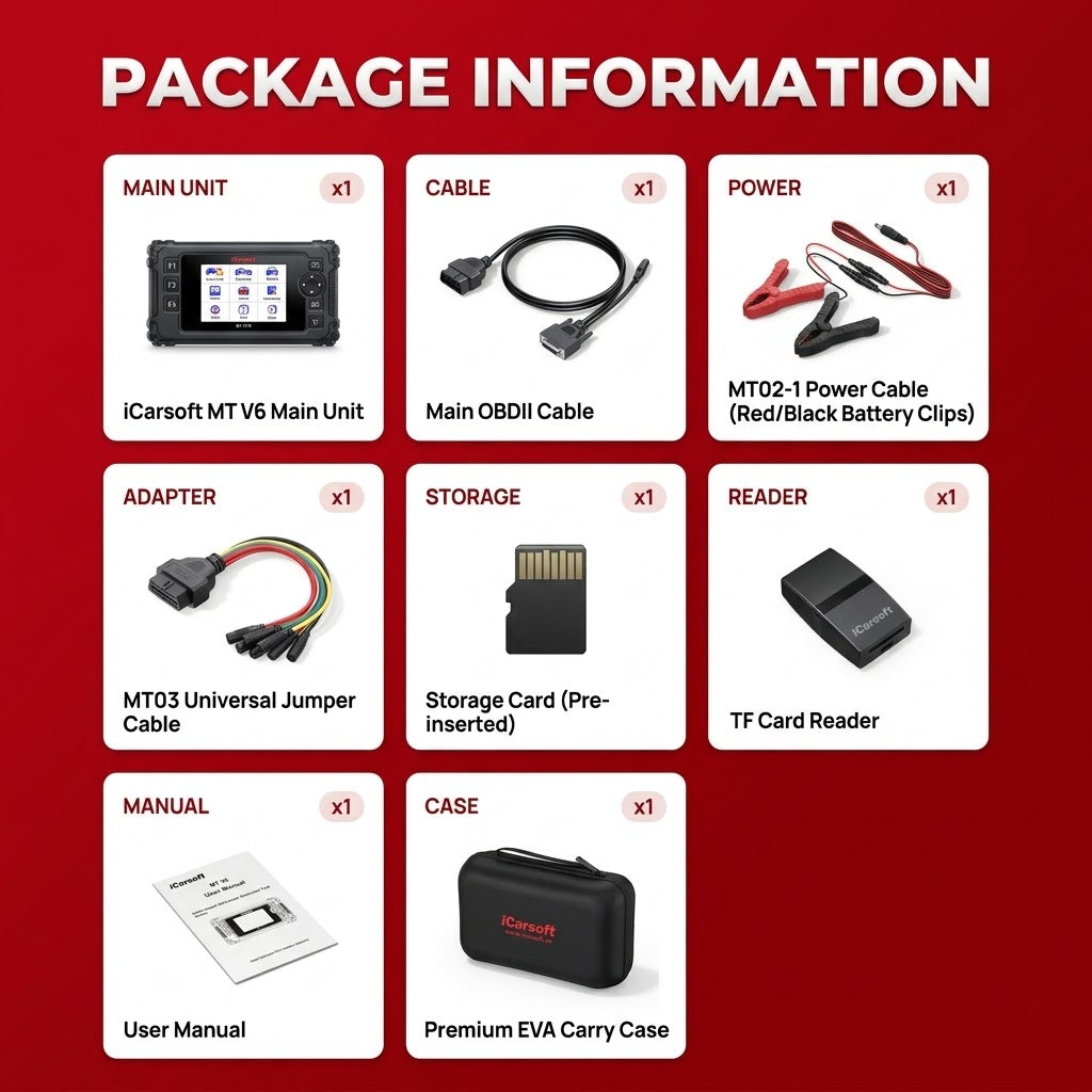 iCarsoft MT V6 Enfield Diagnostic Tool ECU ABS Engine Scan with Real Time Data