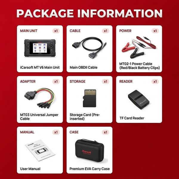 iCarsoft MT V6 Enfield Diagnostic Tool ECU ABS Engine Scan with Real Time Data