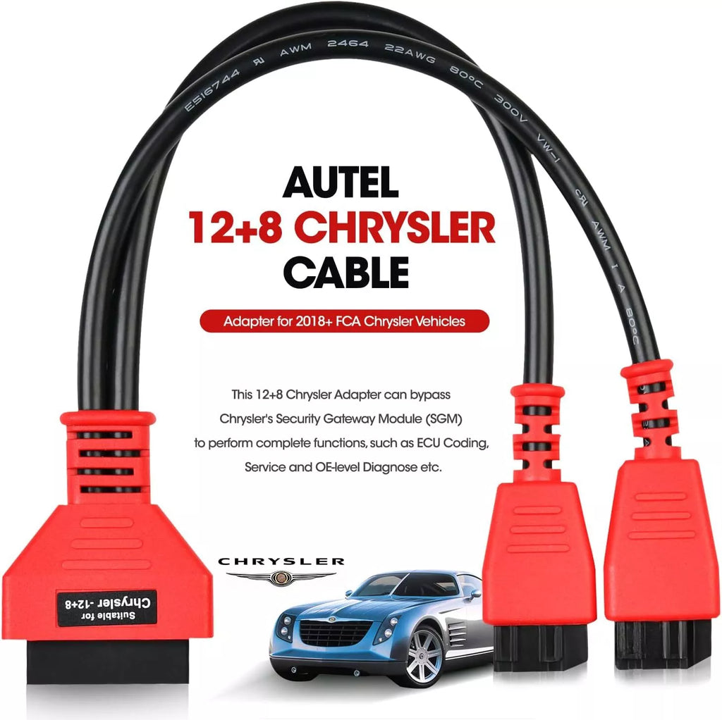 12+8 Pin Universal connector cable For Chrysler MSCHRY128 IM608 / Launch X431 V