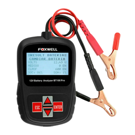 FOXWELL BT100 6V 12V Car Battery Tester For Flooded AGM GEL 100 to 1100CCA 200AH