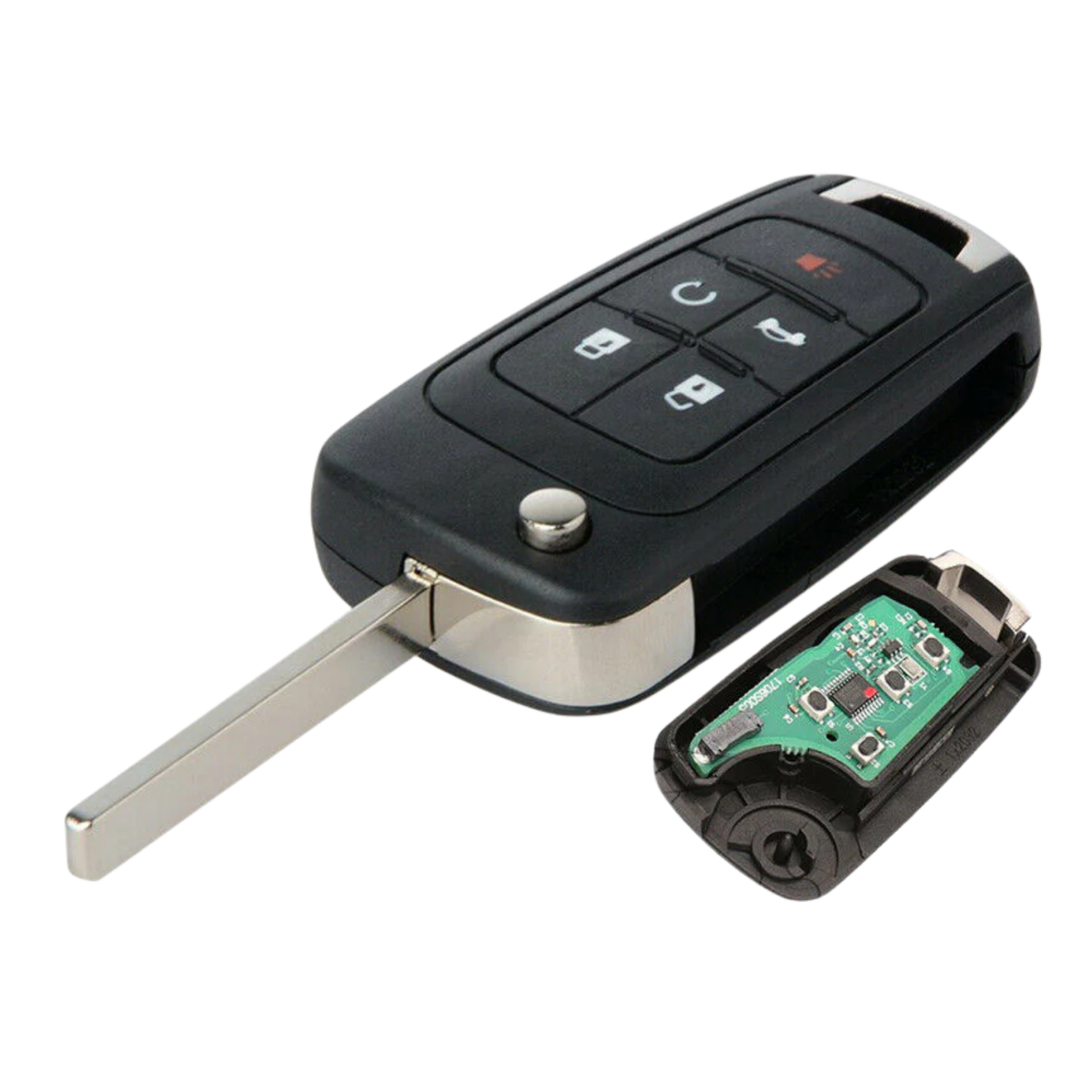 Fits HOLDEN COMMODORE VF 2013-2017 FOB 5 Button Remote Complete Key Transponder Main image