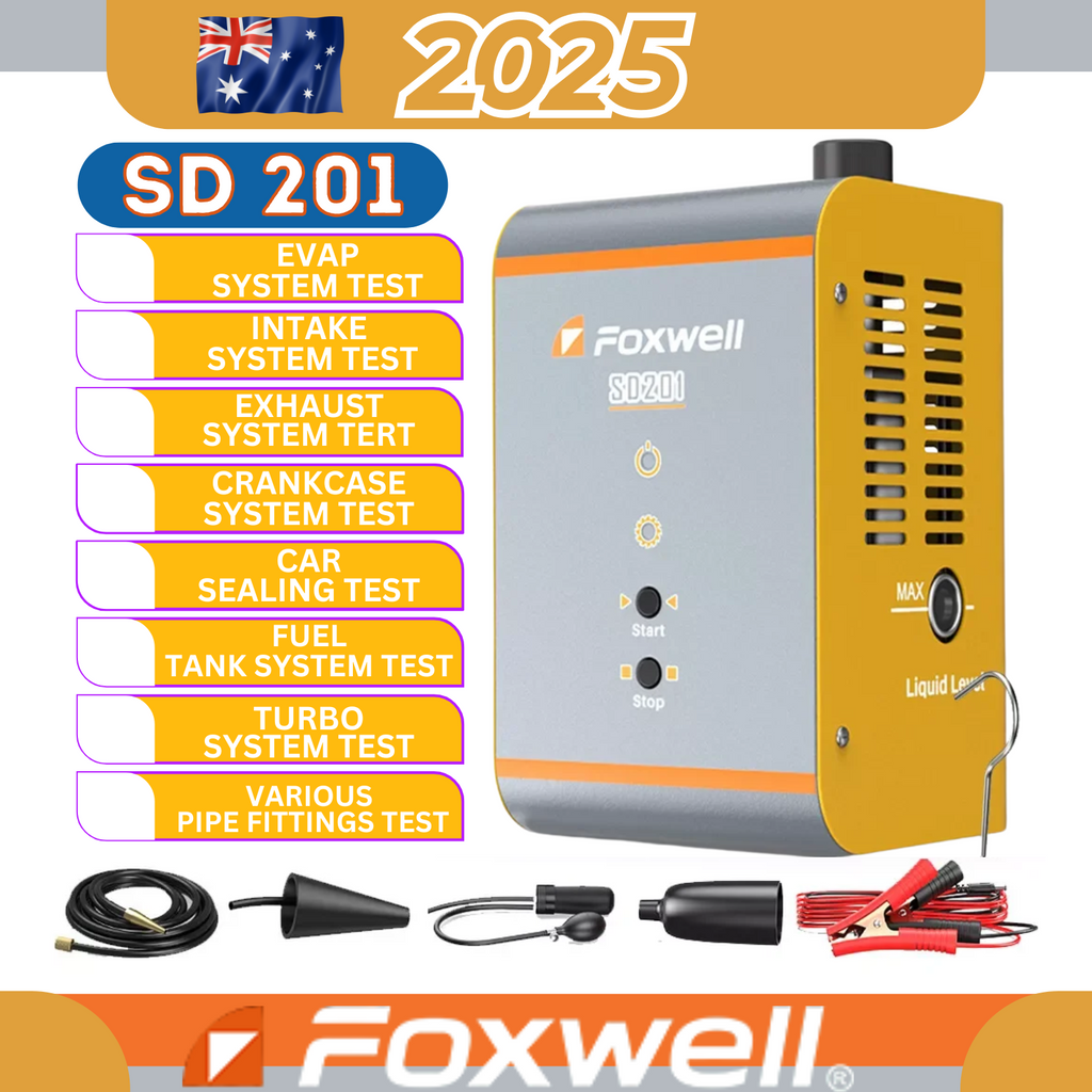 Foxwell SD201 Car Smoke Leak Detector , EVAP, Vacuum & Pipeline Leak Tester