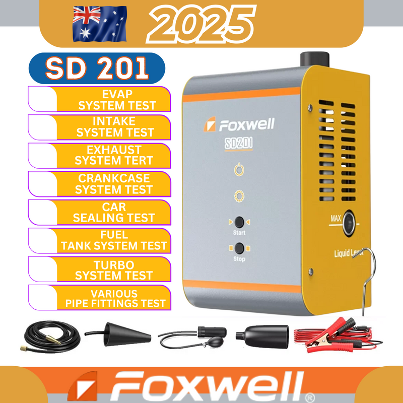 Foxwell SD201 Car Smoke Leak Detector , EVAP, Vacuum & Pipeline Leak Tester
