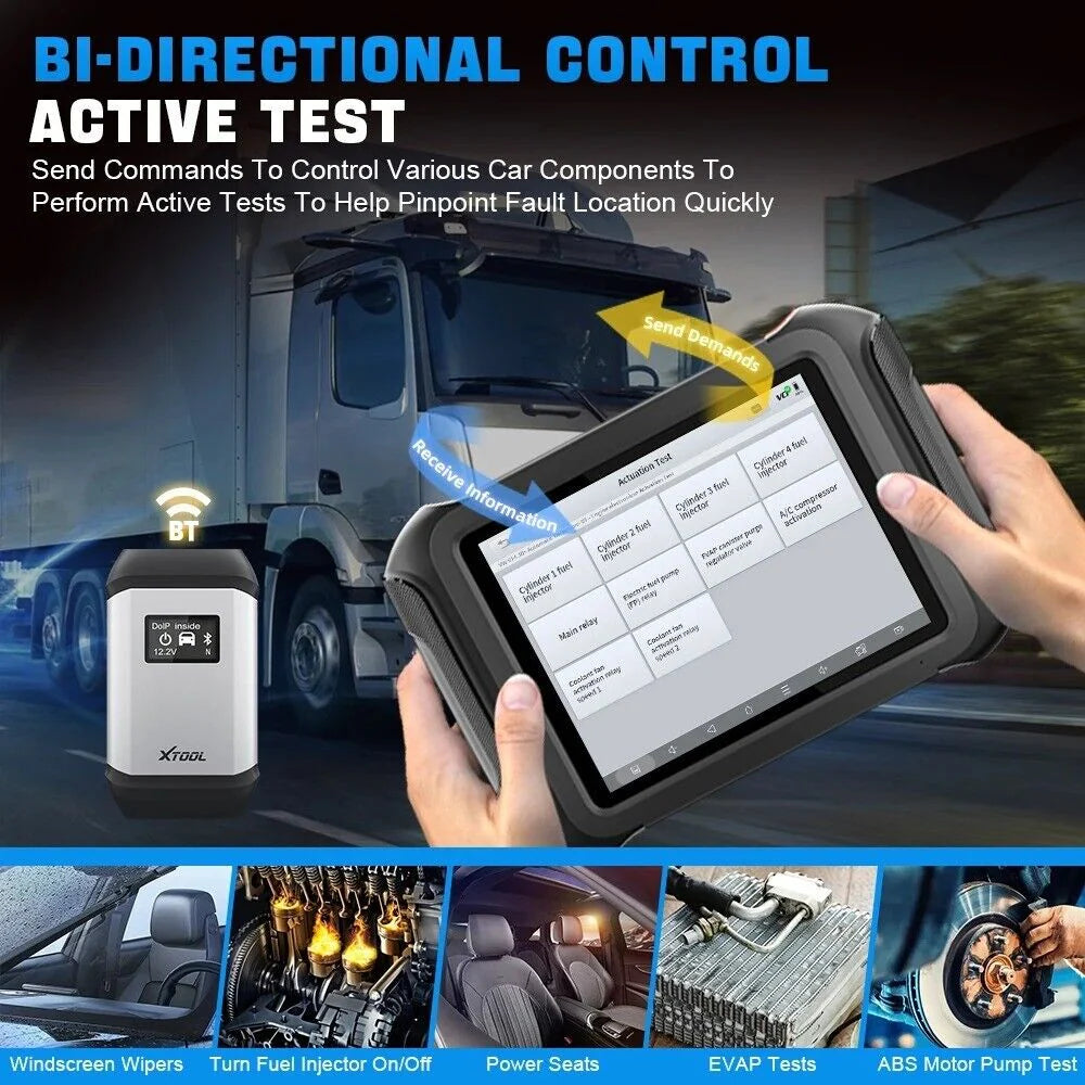 XTOOL D9HD Heavy Duty Truck Scanner Full System Diagnostic Tool