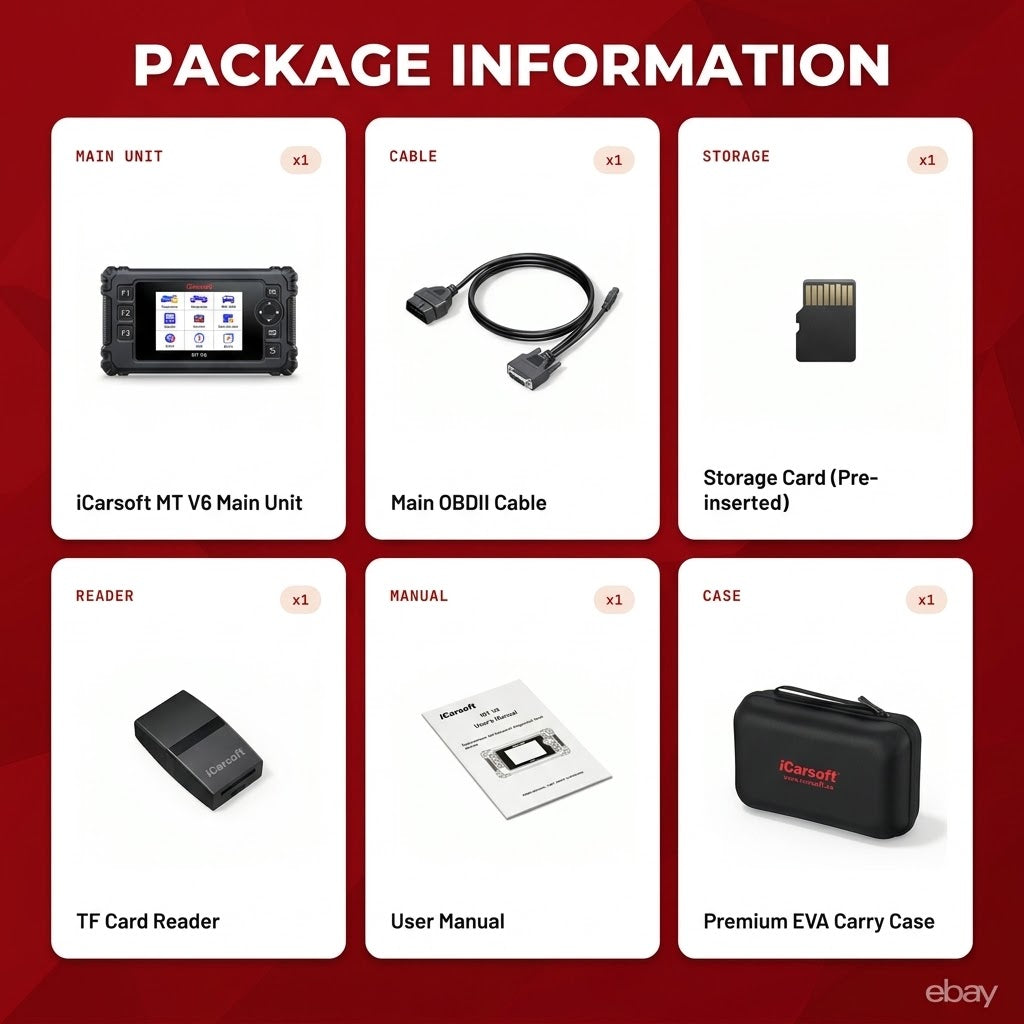 iCarsoft MT V6 HYOSUNG Full System Motorcycle Scanner Bi-Directional Test ECU