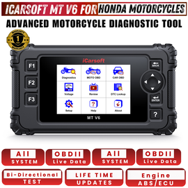 iCarsoft MT V6 Honda Motorcycle obd2 Scanner ECU EngineThrottle Scan Live Data