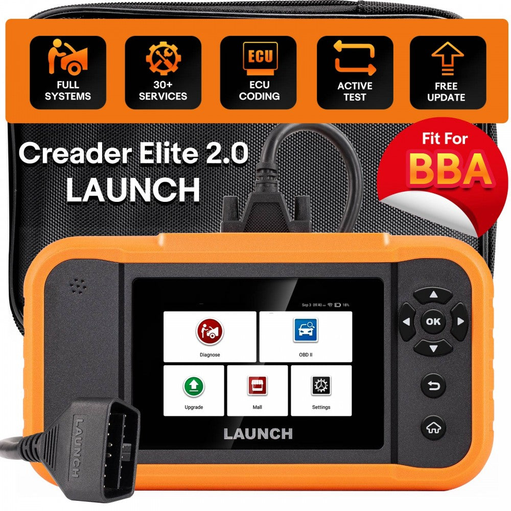 2025 LAUNCH X431 Creader Elite 2.0 BBA Bmw Scan Tool, VW Audi OBD2 Scan Tool