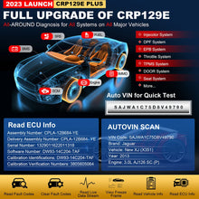Load image into Gallery viewer, Launch CRP129E PLUS Automotive Diagnostic Scanner ECU Coding And Programming
