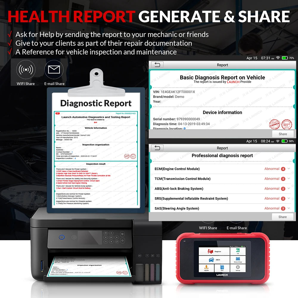 Launch CRP129E PLUS Automotive Diagnostic Scanner ECU Coding And Programming