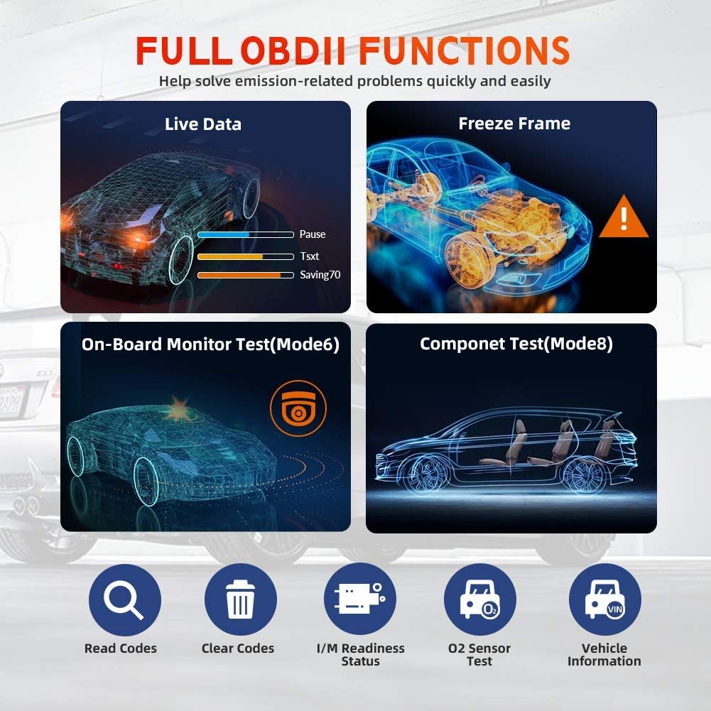 LAUNCH Full System WiFi Car Diagnostic Tool CRP TOUCH PRO ELITE
