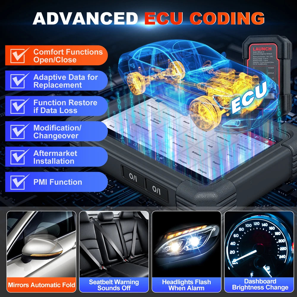 2025 LAUNCH X431 PRO TT Bidirectional  V5.0 OBD2 Auto Scan Tool ECU Coding 38+