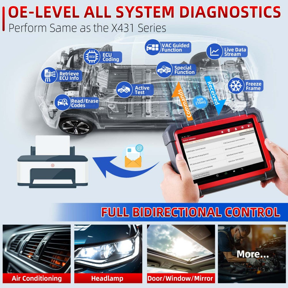 2025  LAUNCH CRP919E BT OBD2 Scan Tool Bi-Directional ECU/Key Coding