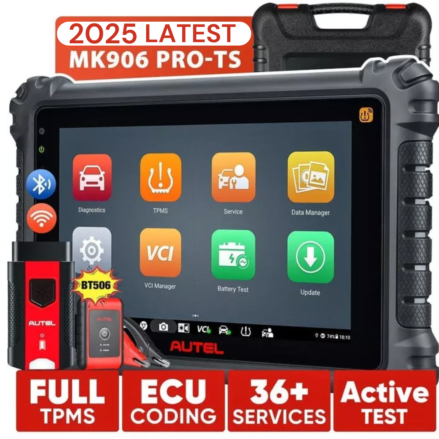 Autel Maxisys MS906Pro-TS Bi-Directional Control Diagnostic Scanner & TPMS Tool Secondary image