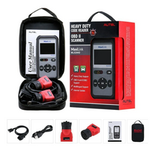Load image into Gallery viewer, AUTEL MaxiLink ML529HD Heavy Duty Trucks Car Code Reader OBD2 Scanner Tool