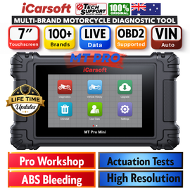 iCarsoft MT PRO Multi-Brand Motorcycle Scanner Bi-Directional Actuation Full ECU