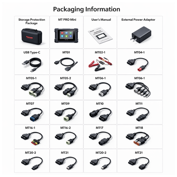 iCarsoft MT Pro Mini Motorcycle Diagnostic Tool Full System Scanner 21 Brands
