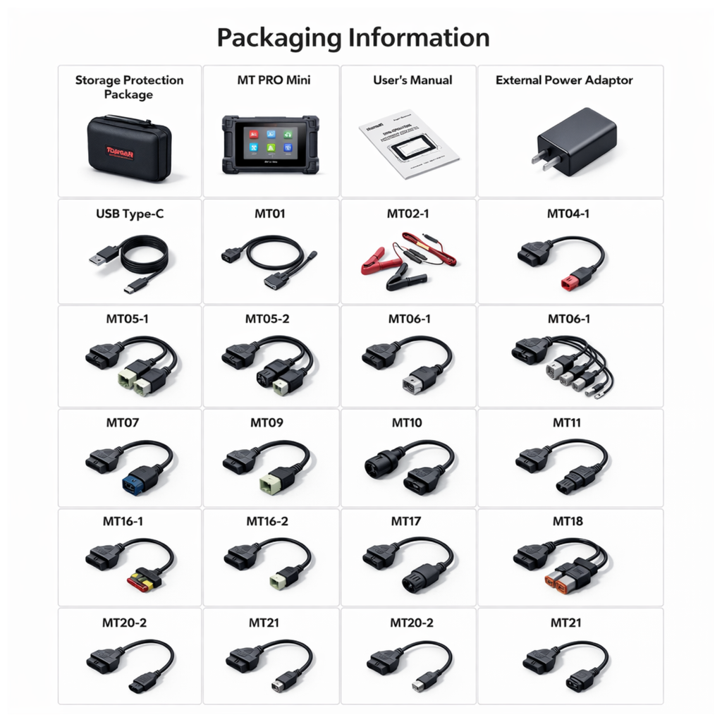 iCarsoft MT Pro Mini Motorcycle Diagnostic Tool Full System Scanner 21 Brands