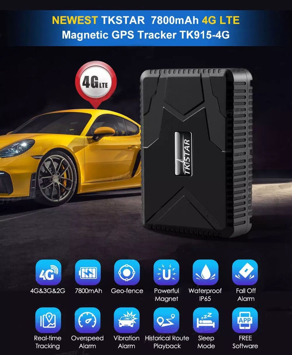 5G 4G TKSTAR Magnetic GPS TRACKER Waterproof IPX7 Anti-Theft Vehicle Car Truck Secondary image