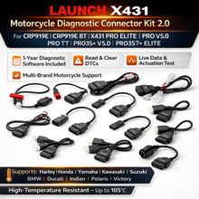 Load image into Gallery viewer, LAUNCH X431 Motorcycle Diagnostic Connector Kit 2.0 with 1 Year Software