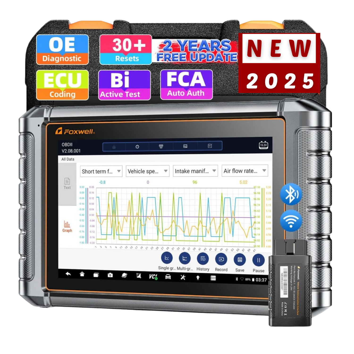 FOXWELL NT909 OBD2 Automotive Scanner OE-Level Full Diagnosis Active Test Secondary image