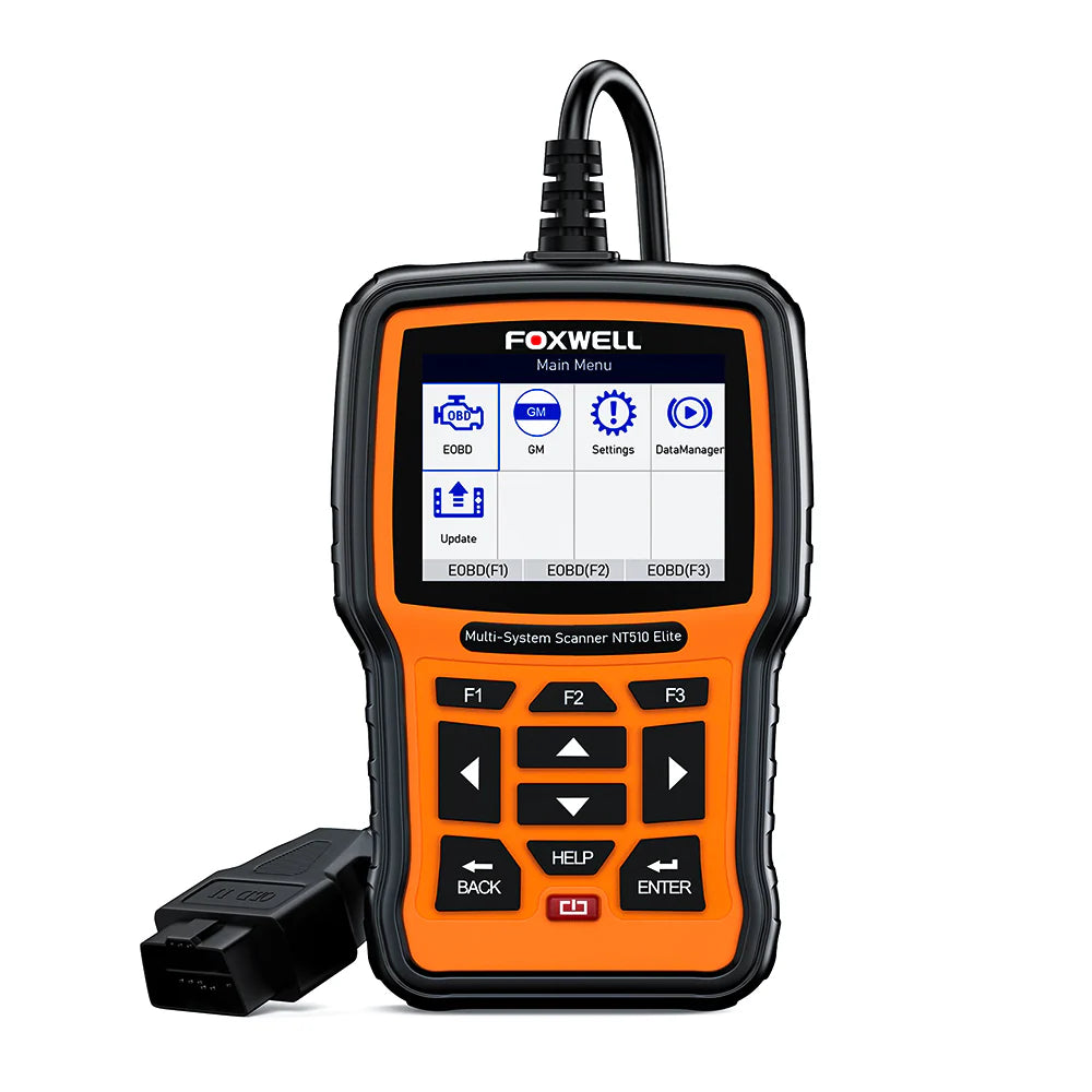 FOXWELL NT510 Full System OBD2 Auto Fault Code Reader Reset Diagnostic Scan Tool Fits TESLA Main image