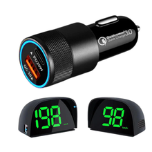 Load image into Gallery viewer, Vjoycar 2023 New GPS HUD Digital Speedometer Display 2-Color Plug and Play
