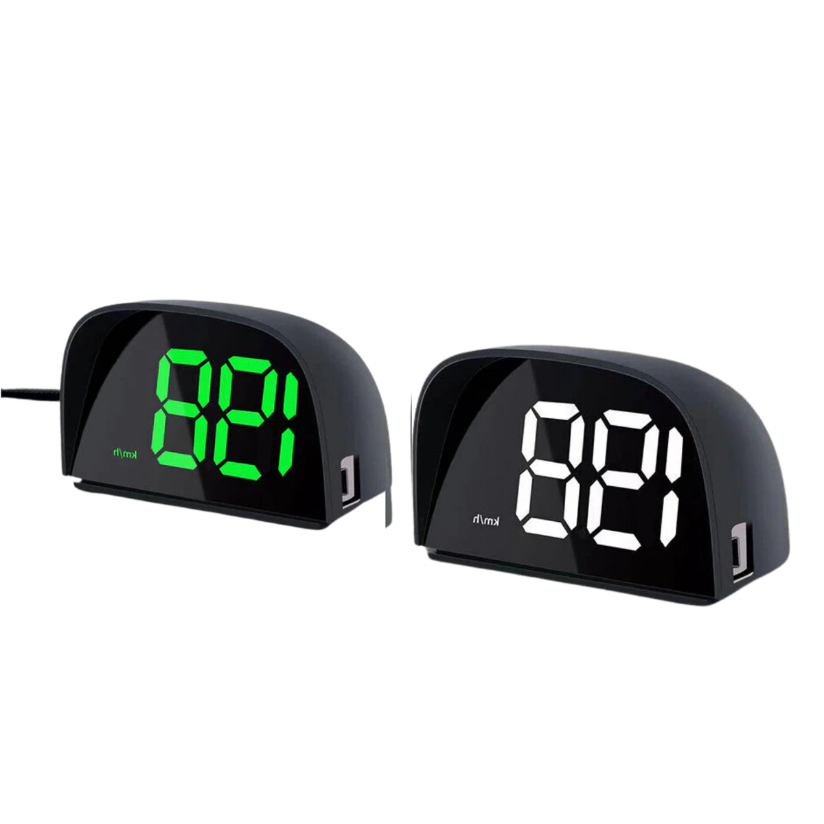 New GPS HUD Digital Speedometer Display 2-Color Plug and Play Big Font 2023